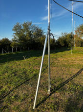 9,2 méter magas teleszkópos antennaoszlop (alumínium)